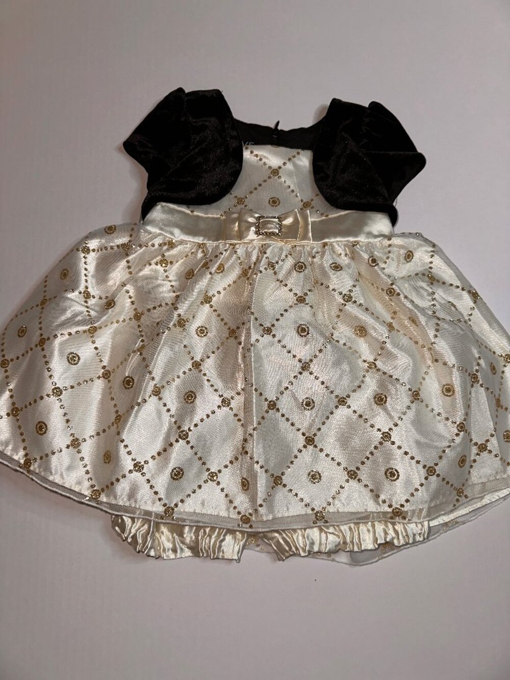 LOVE BY Special Occasions Girls Size 24 Months Dress Bloomers 2PCS Glitter #681